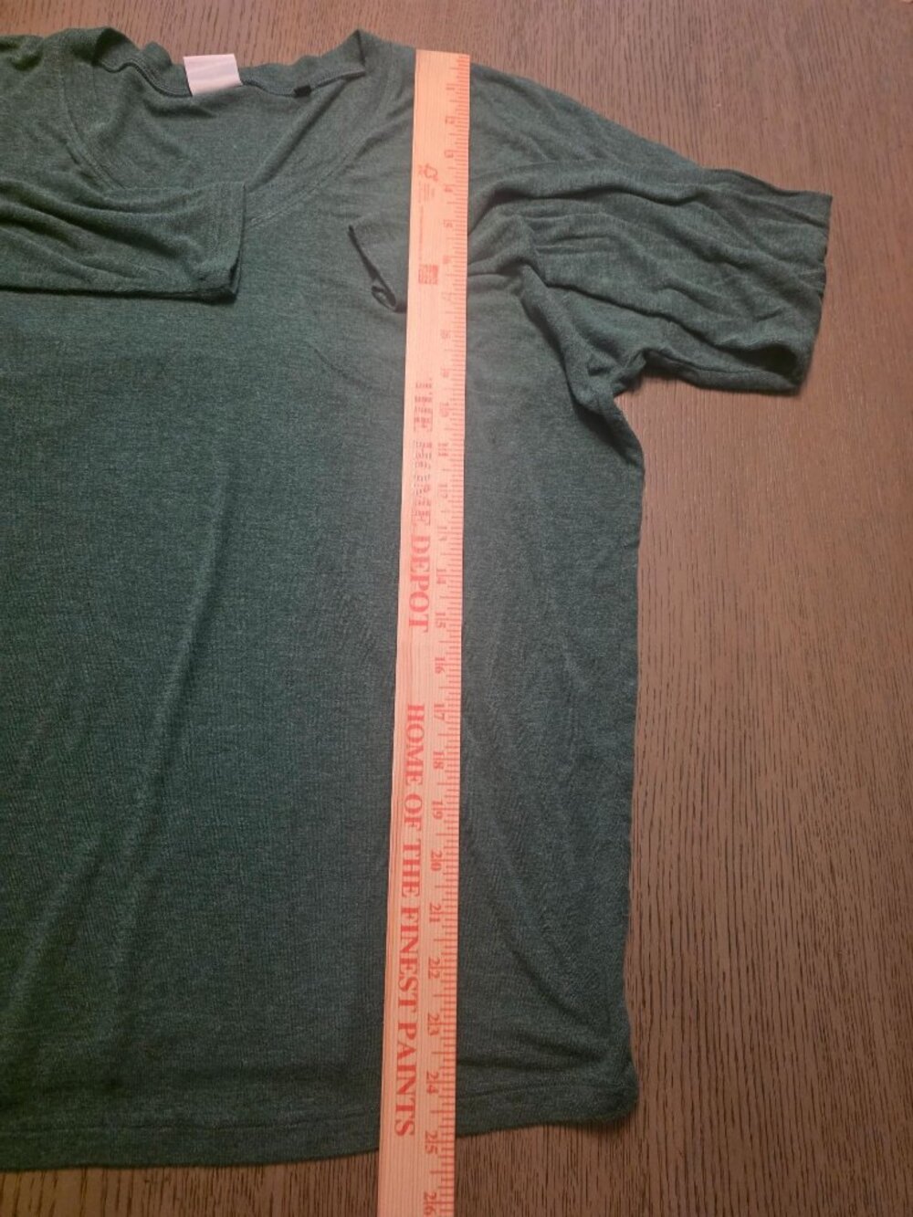 CABi Serenity Forest Green Slub Slouchy V Neck T shirt size S - 3805 - Picture 6 of 6